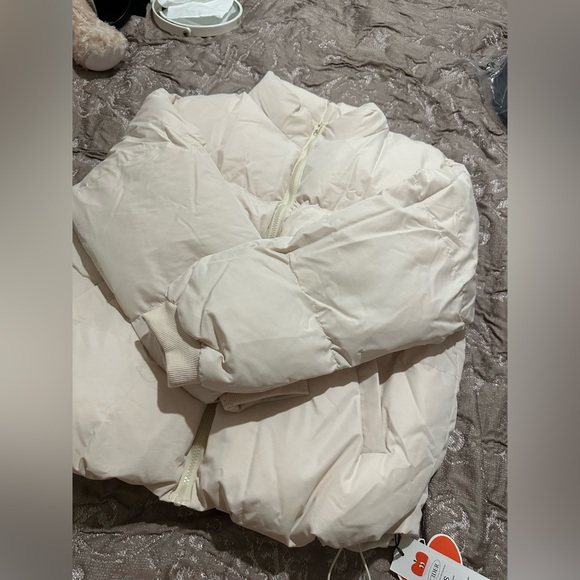 Cider Jackets & Coats New Cider Solid Zip Up Stand Collar Puffer